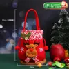 Decoração de Natal Sacola de Presente de Véspera de Natal Sacola de Doces de Natal Sacola de Presente Velhinho Fofo Sacola de Maçã Sacola Tote Infantil