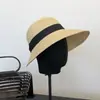 Chapéu de palha dobrável para todos os jogos das mulheres de verão de viagem proteção solar chapéu de sol estilo coreano férias chapéu legal chapéu de praia à beira-mar moda