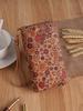 Nueva Cartera Larga de Doble Cierre Estilo Bohemio Grano de Madera Retro Portátil Geométrica Multitarjeta de Gran Capacidad