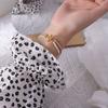 Marca Europea y Americana Nicho Viento Frío Doble Cadena de Acero Titanio Diseño Perla de Agua Dulce Zircón Joyería Pulsera Joyería