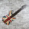 Decoração de Guitarra de Ferro Retrô Pendurada na Parede Criativa para Casa Quarto Bar Restaurante Modelo de Instrumento Musical Pingente Parede Metabo