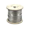 Cuerda de Acero Inoxidable 304 al por Mayor 7*19 Cuerda de Tracción de Carga para Secado de Ropa y Uso en Elevadores Procesamiento de Cuerda de Acero Inoxidable 316