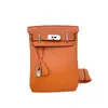 26 Modelos Nuevos de Bolso de Pecho de Piel de Vaca de Primera Capa Togo con Cerradura Cuadrada, Riñonera Unisex de Piel Genuina, Bolso Cruzado para Hombro, Mochila de Moda