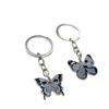Chaveiro de borboleta retrô estilo coreano, pingente de casal simples, combinando, masculino e feminino, bolsa escolar, decoração para pendurar