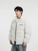 Chaqueta de algodón holgada para hombre con cuello alto, nueva colección otoño/invierno 2026, diseño simple y versátil, irradia una sensación sofisticada y de alta gama, sin capucha, abrigo de algodón cálido