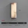 Luminária de parede de fundo para sala de estar em mármore natural e cobre total, designer de arte, luz francesa de luxo, luminária de cabeceira italiana para quarto