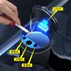 Acessórios para Carro: Cinzeiro de Carro Multifuncional com Tampa, Luz LED, Portátil, Abertura com Um Toque, Personalizado e Criativo