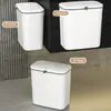Gran modelo nuevo de cubo de basura de cocina de pared, papelera colgante para puerta de armario de sala de estar, cubo de clasificación de residuos alimenticios, cubo de almacenamiento para baño