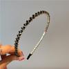 Nueva Diadema de Cristal con Pedrería de Verano para Mujer, Diadema Simple de Lujo Ligero, Diadema Elegante Simple para Celebridad de Internet, Accesorios para el Cabello Exteriores