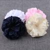 Atacado 9cm estilo coreano flor feita à mão diy customizado acessórios de cabelo flor artificial flor de sapato flor de tecido flor com borda queimada custom