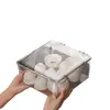 Caixa de Armazenamento com Tampa para Conjunto de Chá, à Prova de Poeira, Transparente, para Organizar e Guardar Folhas de Chá e Xícaras de Chá na Mesa de Chá, Suporte de Armazenamento para Bule Kung Fu