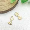 Venta Directa Transfronteriza de Nuevo Kit Mixto de 51 Piezas Color Oro KC Colgante de Sirena con Notas Musicales Simuladas Accesorios para Joyería DIY