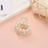 Pin de Celebridad de Internet con Borde de Perlas y Pedrería Pequeña, Pin de Tiburón Elegante y de Moda para la Parte Posterior de la Cabeza, Pasador Tocado, Pinza para Recoger Cola de Caballo Alta