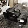 Venta Directa de Fábrica Cama de Champú Cerámica para Barbería Cama de Enjuague Semi-reclinable Cama para Salón de Peluquería Cama de Champú Estilo Celebridad de Internet