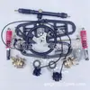 Acessórios para eixo dianteiro de kart elétrico de quatro rodas modificado DIY braço oscilante de tubo quadrado suspensão máquina de direção excêntrica disco de freio de direção