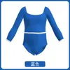 Mono nuevo con cuello cuadrado manga larga de ballet body básico para entrenamiento traje de yoga traje para prueba de arte traje de gimnasia traje de práctica