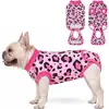 Traje de recuperación personalizado para perros, traje quirúrgico, mono suave para mascotas para esterilización para evitar que las mascotas se laman las heridas, camiseta de recuperación