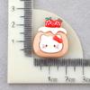 Galletas de Gatito Lindas Dibujos Animados Accesorios de Pegamento de Crema DIY Creativo Hebilla para Zapato Material Accesorios de Resina DIY Tocado Hecho a Mano