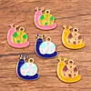 Múltiples Dijes de Aleación para Manualidades Chapado en Oro KC Animales Esmaltados Caballo Hormiga Oruga Insecto Caracol Colgantes Accesorios