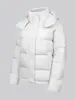 Jaqueta acolchoada estilo LULU com cinco bolsos para mulheres, modelo curto, moda 2026, com capuz, ajustada, espessa, casaco de inverno quente