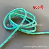 Cuerda Redonda de Poliéster con Núcleo Retorcido, Patrón de Puntos de Colores, 5mm de Espesor, Cuerda Miu Resistente al Desgaste para Tejido Hecho a Mano DIY, Colgante, Cinturón, Cuerda para Sombrero, Cordón