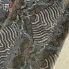 Tecido Jacquard Brocado com Padrão Ondulado, Tecido de Seda Estilo Antigo, Materiais DIY para Qipao e Roupa Tang, Multicolor
