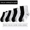 Faixa Elástica Versátil Casal Meias de Algodão Dropshipping Outono e Inverno Cor Pura Esportivas Meias Curtas Meias Femininas de Meia Panturrilha Frete Grátis Meias Sapatilha