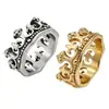 R0007-NK17 joias de comércio exterior coroa romana antiga anel vintage de aço titânio anel de personalidade para homens e mulheres