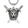 Colar Masculino Personalizado Pingente Morcego Retro Europeu e Americano Versátil Moda Tendência Corrente para Suéter de Aço Inoxidável Joias Transfronteiriças