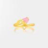 Anillo feliz Yujian, anillo abierto con flor de tulipán de oro de Vietnam, elegante anillo y pulsera para mujer, venta al por mayor
