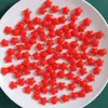Accesorios de Resina Adornados Rojo y Verde Navideño Pegamento de Crema Casero Material para Pasador de Pelo Agujero Zapatos Imán de Refrigerador