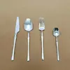 Conjunto de Talheres de Aço Inoxidável para Viagem, Garfo e Colher, Faca de Bife Ocidental, Colher de Mesa, Garfo, Colher de Chá, Conjunto de Talheres de Quatro Peças Fabricante Atacado