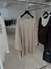 DestacadoYuran 26 Nueva Colección de Principios de Otoño: Camiseta de Algodón Perezoso de Doble Hilo Texturizado, Corte Holgado, Mangas Murciélago, Dos Vías