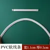 Linha Flexível de PVC Tira Decorativa Francesa Fundo Curvo Linha de PU Porta em Arco Europeu Linha de Gesso Tira de Borda Autoadesiva