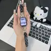 Pulseira de metal com pedras de strass do gato KT, adequada para Xiaomi Mi Band 9 Pro, 8 Pro, Redmi 6/5/4, pulseira de relógio feminina
