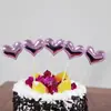 Birthday cake scene card insert love birthday cake five-pointed star PU flag decoration cake scene supplies