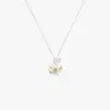 Collar de Conejo de Ensueño Inspirado en Celebridades Moda Simple Exquisito Versátil Nicho Periférico Cristal Amarillo Anillo Abierto Modelo Nuevo