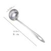 Cuchara de acero inoxidable para olla caliente, cuchara para sopa de mango largo para cocina doméstica, cuchara para gachas espesas, juego de colador para sopa, venta al por mayor