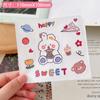 Pegatina para Manualidades Dibujos Animados Taza de Agua Infantil Impermeable Decorativa Patrón Pequeño Estilo ins Taza de Niña Linda Pegatina DIY