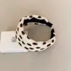 Diadema Retro Rayada con Lunares Grandes y Ala Ancha, Estilo Japonés y Coreano, Adecuada para Salidas Diarias, Lavado de Cara, Maquillaje y Peinado