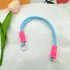 Nuevo Color Dopamina Funda para Teléfono Móvil Accesorios de Cuerda Cuerda para la Mano Hervidor de Agua Estilo Coreano Liso Corto Poliéster Colgante para Mujer