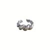 Anillo Rombo con Borde Trenzado en Forma de Diamante Personalizado para Mujer, Anillo para Dedo Índice de Diseño Nicho Estilo Ins, de Moda y Lujo Ligero