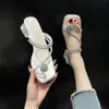 Nuevas Zapatillas de Moda Populares 2025 con un Toque de Lujo de Nicho, Sandalias de Tacón Alto Abiertas que Combinan Bien con Vestidos, Zapatos Versátiles