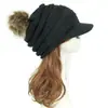 Ebay Nuevo sin etiquetas bola de lana gorro de lana otoño e invierno ala gorro tejido exterior ala sombrero cálido