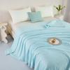Verano Fresco Seda de Hielo Edredón de Verano Color Puro Cama Simple Edredón Acondicionado Aire Helado Enfriamiento Doméstico Lavable Edredón Delgado