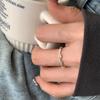 Anillo abierto de nariz de cerdo de estilo simple con diseño de nicho de estilo coreano, personalidad femenina, moda que combina con todo, anillo de dedo índice de alto sentido de moda