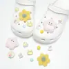 Zuecos Lindos y de Moda Estilo Ins Accesorios DIY Hebillas de Zapato Desmontables Flor de Zapato de Ballet Dibujos Animados 3D Accesorios