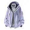 Conjunto de dos piezas de chaqueta de plumón para hombre estilo Luotuo 3 en 1 para exteriores, chaqueta de montañismo cálida, impermeable y a prueba de viento para mujer