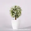 Plantas Artificiais Verdes em Vasos, Atacado para E-commerce, Venda Direta de Fabricantes, Bolas de Grama Artificial de Plástico Mais Vendidas, Bolas Redondas, Móveis e Decorações para Casa