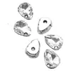 Más Vendido 10*14 Gota de Agua Base Blanca K Garra Irregular Cosida a Mano Aplicada a Máquina Pedrería Decoración de Vestido de Boda DIY Accesorios y Materiales